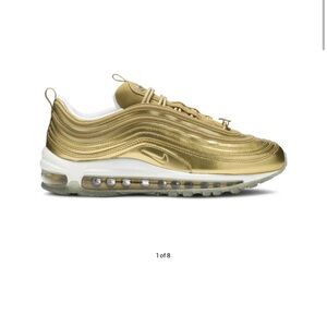 Nike Gold Air Max 97 Shoes